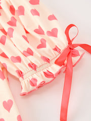 Girls Valentine's Day God Is Love Heart Smocked Dress