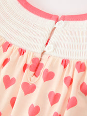 Girls Valentine's Day God Is Love Heart Smocked Dress