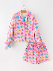 Valentine’s Day Mommy & Me Heart Print Pajama Set
