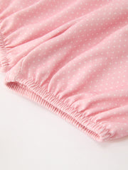 Fall Girls Pink Floral Smocked Bow Scallop Bloomer Set
