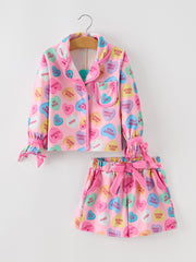Valentine’s Day Mommy & Me Heart Print Pajama Set