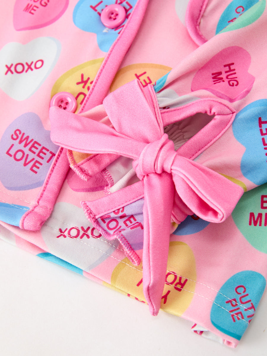 Valentine’s Day Mommy & Me Heart Print Pajama Set