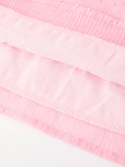 Valentine’s Day Girls Conversation Heart Scallop Collar Pink Dress