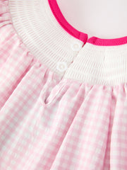 Jesus Loves Me Cross Embroidery Church Christ Bishop Christening Girls Dress