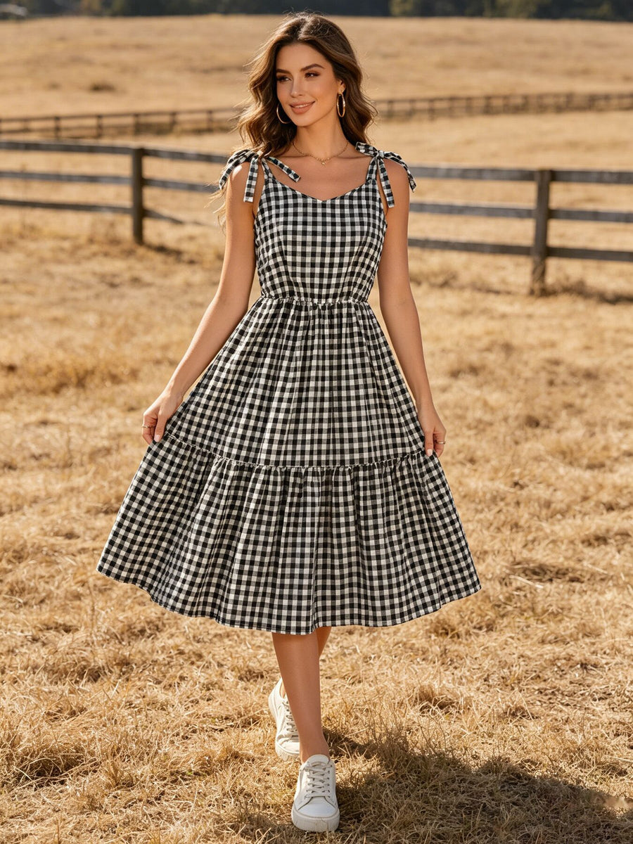 Mommy & Me Adult Plaid Smocked Dress L Mommy & Me Adult Plaid Smocked Dress L