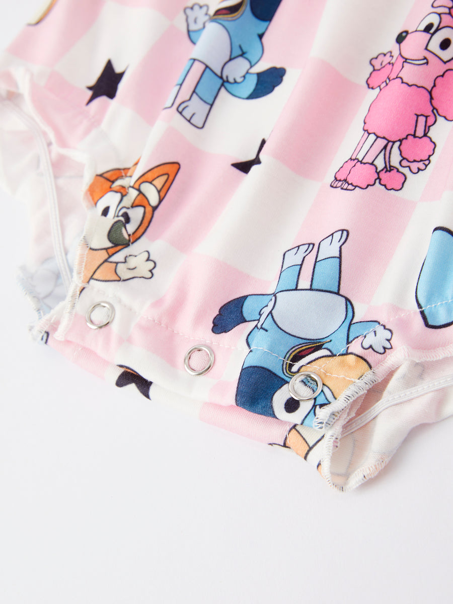 Baby Girls Cartoon Print Romper