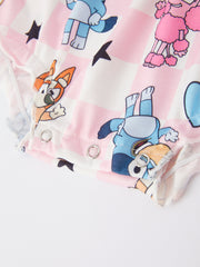 Baby Girls Cartoon Print Romper