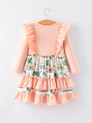 Farm Girl Ruffle Print Dress