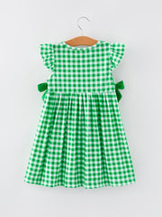 St. Patrick's Day Girls Smocking Embroidery Dress