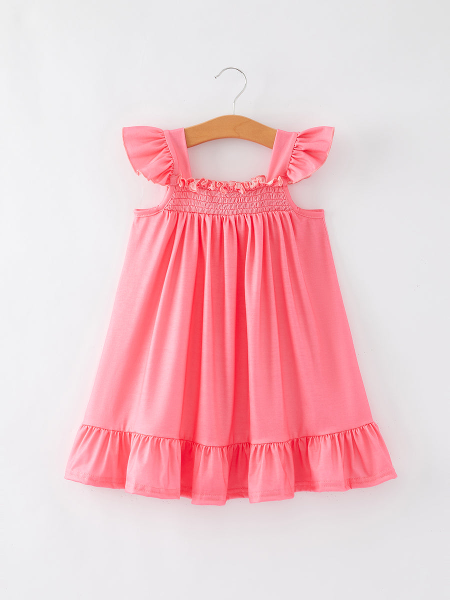 Summer Girls Watermelon Ruffle Slip Dress Two-piece Set