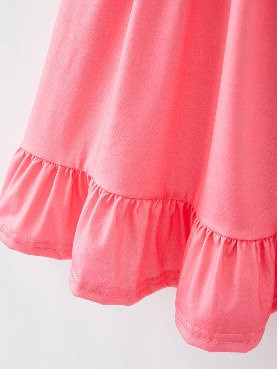 Summer Girls Watermelon Ruffle Slip Dress Two-piece Set