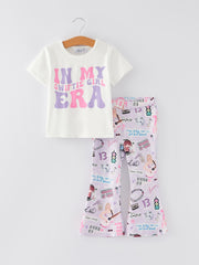 Valentine's Day “IN MY SWIFTIE GIRL ERA” Print Top +Pants Set