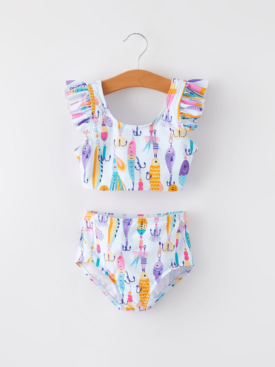 Fish Print Boutique Swimsuit