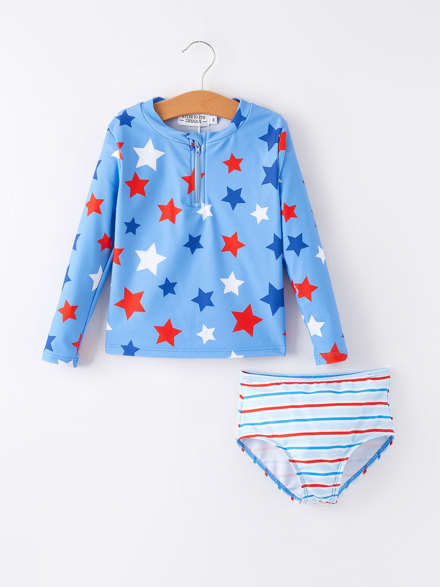 “4th of July”Star Stripe Boutique Swimsuit