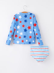 “4th of July”Star Stripe Boutique Swimsuit