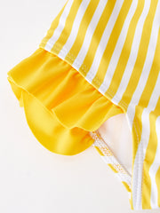 "Sunflower" boutique girls swimsuit