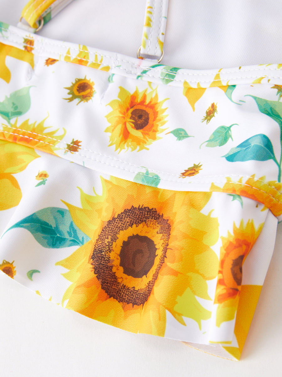 "Sunflower" boutique girls swimsuit