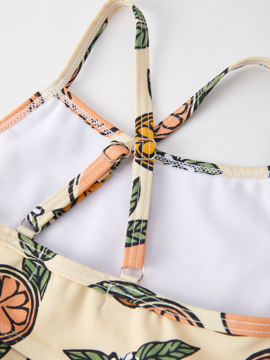 "Orange" Boutique Girls Swimsuit