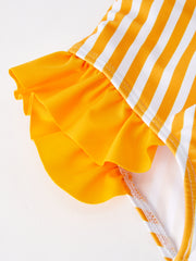 "Orange" Boutique Girls Swimsuit