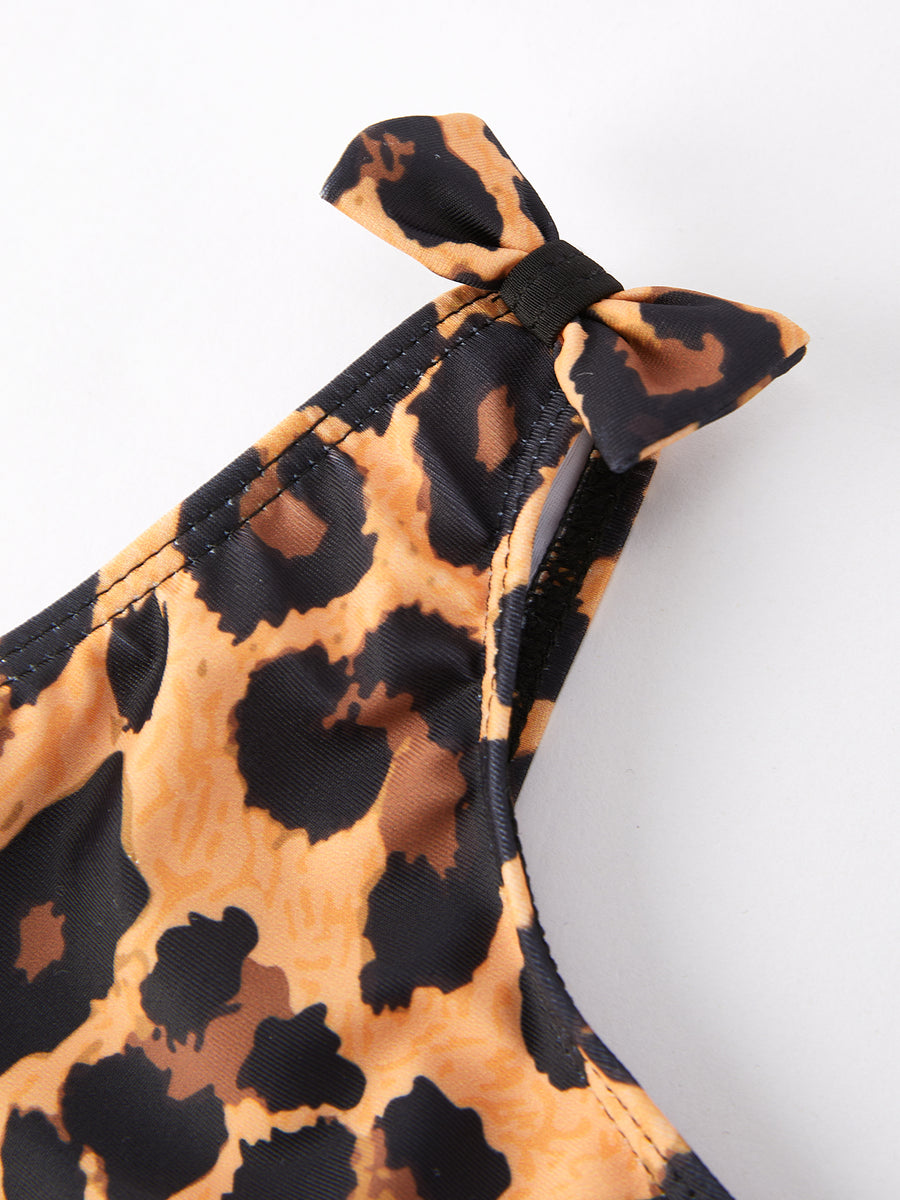 "Leopard Print" Girls' Swimsuit