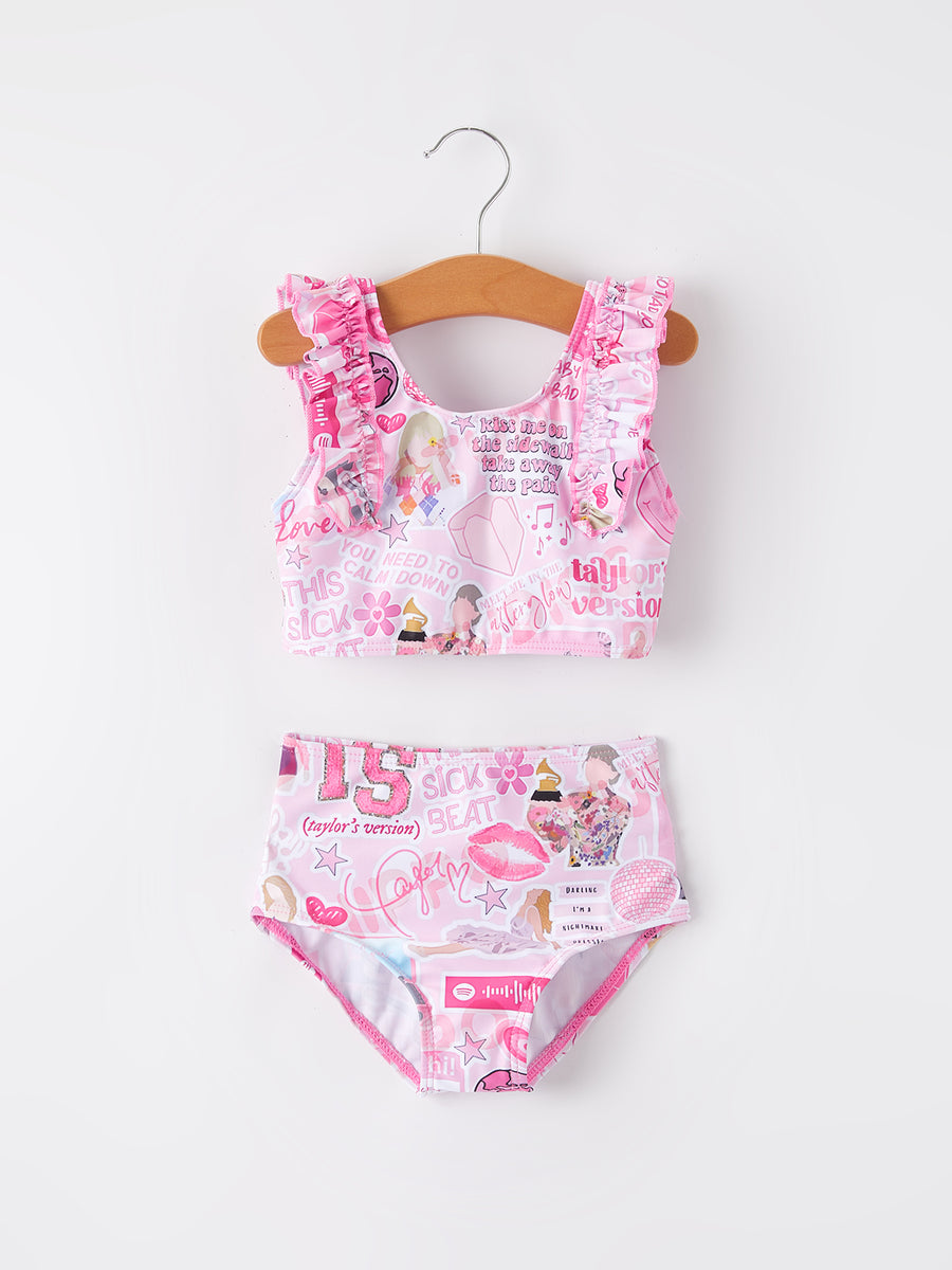 Pink TS Girls Boutique Swimsuit