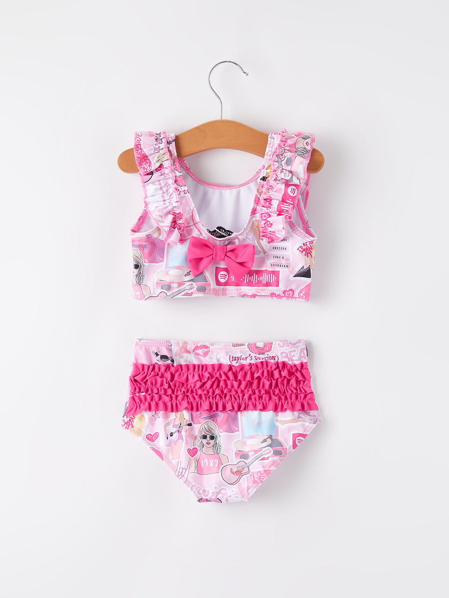 Pink TS Girls Boutique Swimsuit