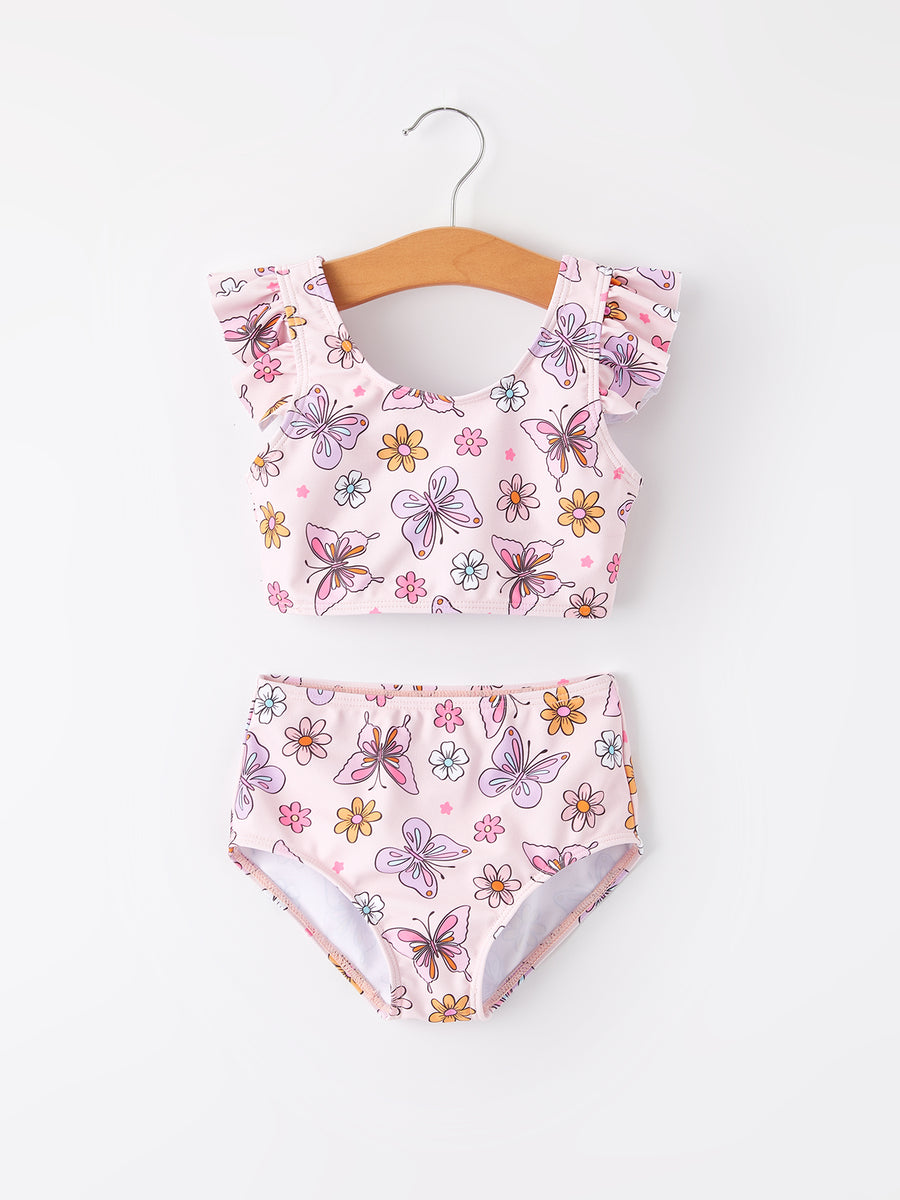 "Floral" Girls' Swimsuit