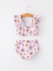 "Floral" Girls' Swimsuit