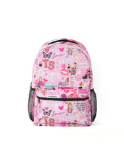 TS Print Pink Backpack