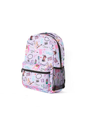 TS Print Purple Backpack