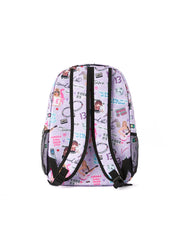 TS Print Purple Backpack