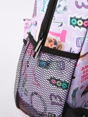 TS Print Purple Backpack