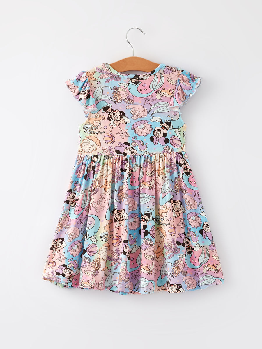 Bamboo Fabric Girls Summer Minne Mouse Dress