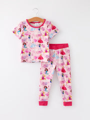 Bamboo Fabric Girls Summer Princess Pajamas