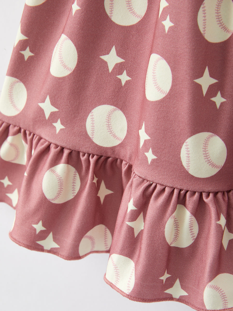 Baseball Striped Milk Silk 4-piece Dress Set