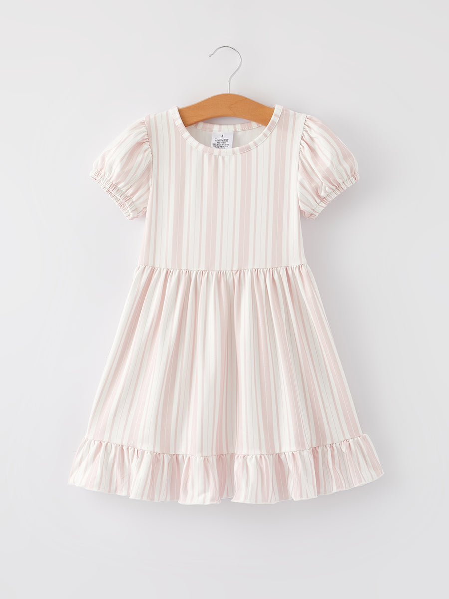 Baseball Striped Milk Silk 4-piece Dress Set