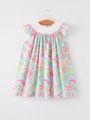 Easter Cross Smocking Embroidery Baby Girl Dress