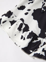 Girls' Cow Pattern Jumpsuit