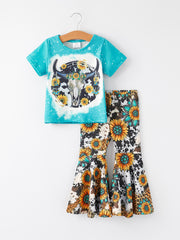Western Girls Outfit Set Bell Bottoms - Multiple Styles Available