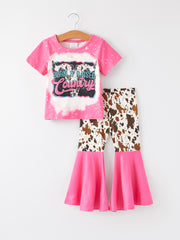 Western Girls Outfit Set Bell Bottoms - Multiple Styles Available