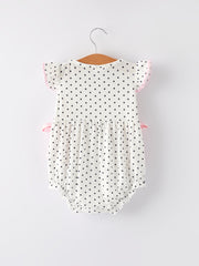 Easter Bunny Smocking Embroidered Romper