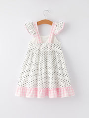 Easter Bunny Smocking Embroidered Dress