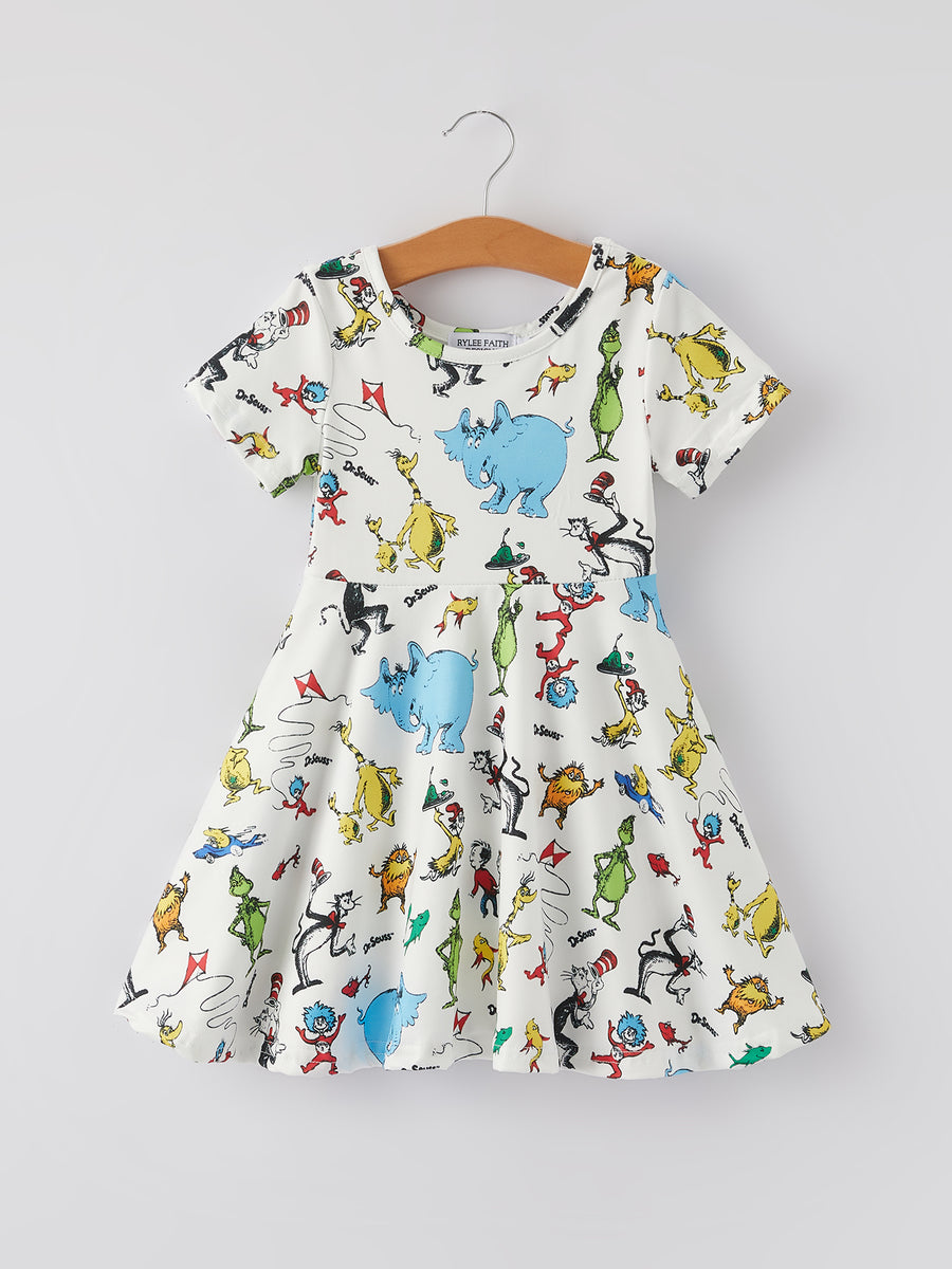 DR SEUSS Milk Silk Girls Dress