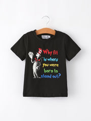 DR SEUSS Black Short Sleeve T-Shirt