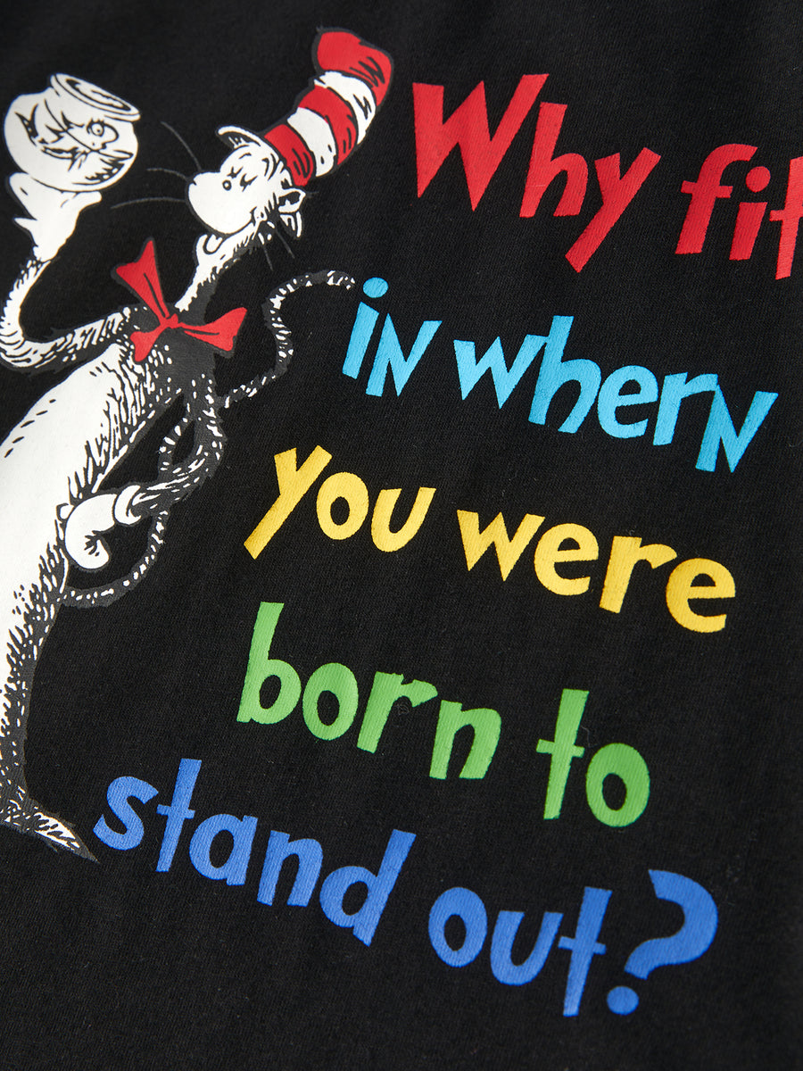 DR SEUSS Black Short Sleeve T-Shirt