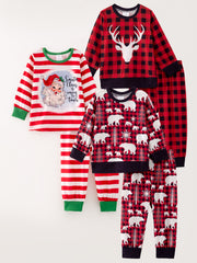 Girls Christmas Pajamas Outfits Of 3 Pcs In One Package