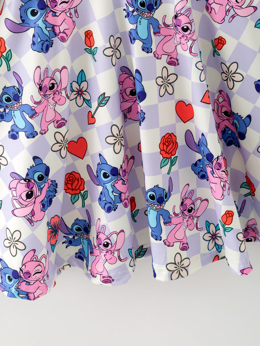 Toddler Girls Valentine Party Dress – Candy Heart Print Holiday Outfit