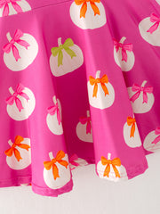 Halloween Cute Pumpkin Print Dress