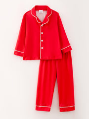 Boys Red Pajama Outfits Set