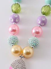 Colored egg Bubblegum Necklace